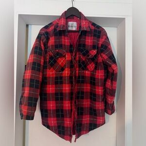 Vintage Sears wear master lined warm plaid - medium